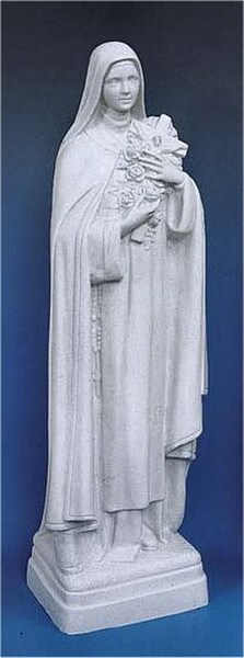 Traditional Saint Therese Statue Faux Granite Statue